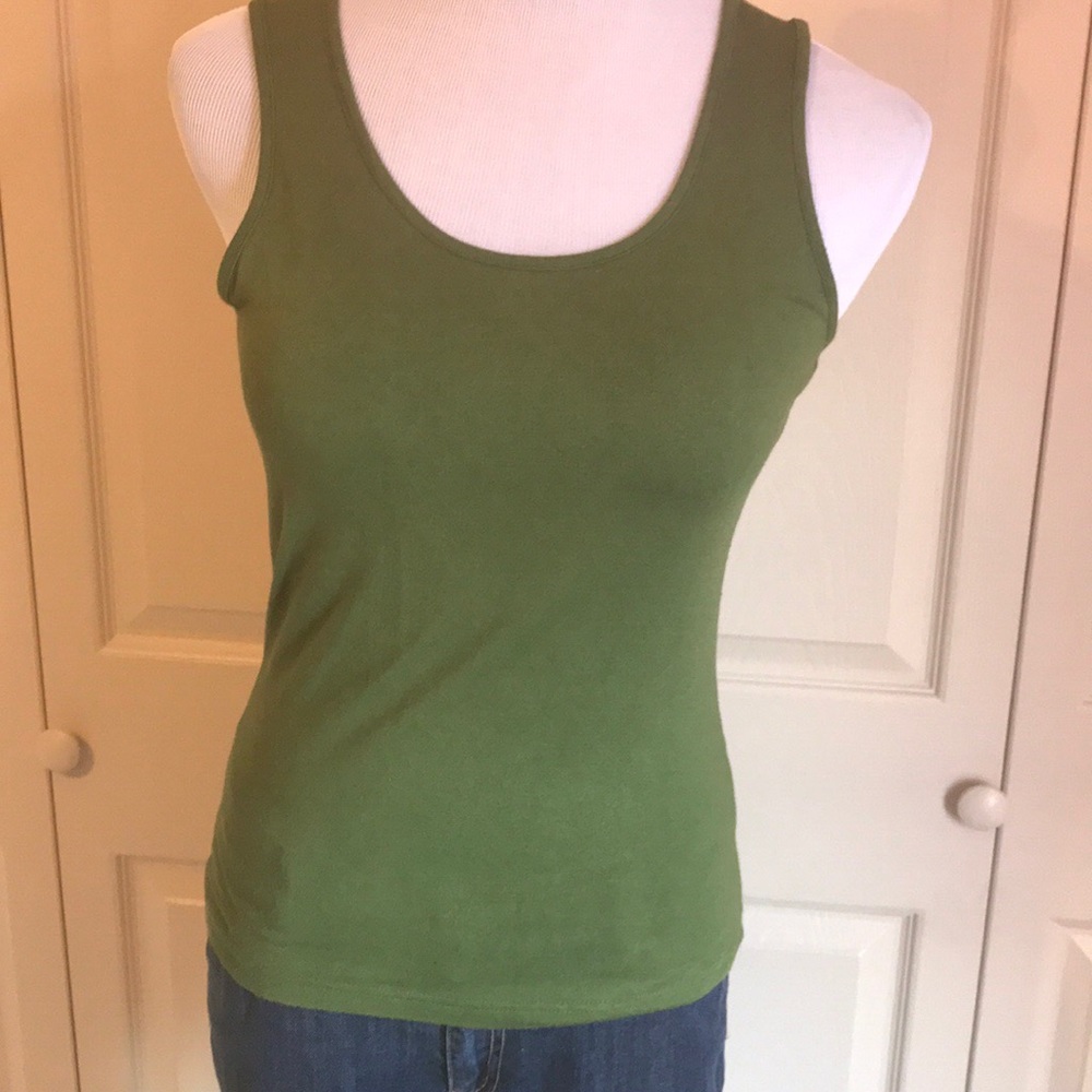 Metric green tank top